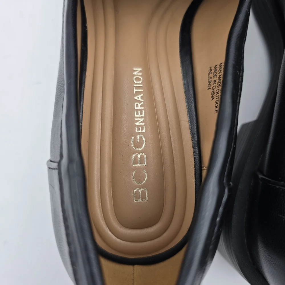 Like-New BCBGeneration Carli Crystal Bit Loafers, Black, 6.5M - Picture 11 of 16